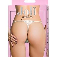 Трусики со стразами Joli Chantal белый, OS