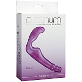 Безремневой фиолетовый страпон из силикона Platinum Premium Silicone The Gal Pal Purple