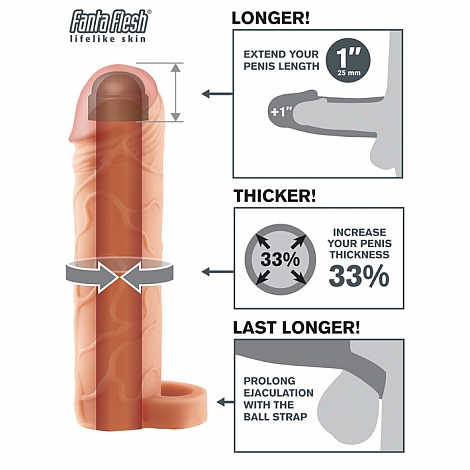 Насадка-удлинитель Fantasy X-tensions Perfect 1" Extension with Ball Strap