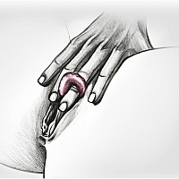 Мини-вибратор на палец розовый Gvibe Gring Neon Rose