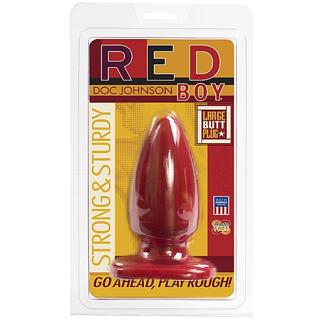 Большая красная пробка Red Boy Large 5" Butt Plug