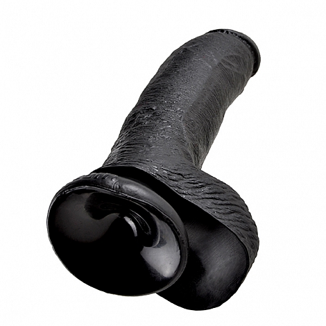 Реалистичный фаллос King Cock 9" Cock with Balls Black