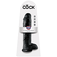 Реалистичный фаллос King Cock 11" Cock with Balls