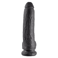 Реалистичный фаллос King Cock 9" Cock with Balls Black