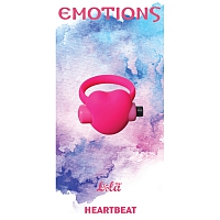 Эрекционное виброколечко Emotions Heartbeat pink