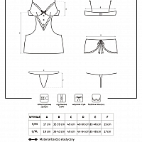 Эротический костюм горничной Maidme chemise, S/M