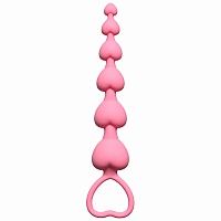 Анальная цепочка Heart's Beads Pink