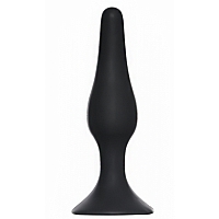 Анальная пробка Slim Anal Plug Large Black, 12,5 см