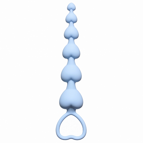 Анальная цепочка Heart's Beads Blue