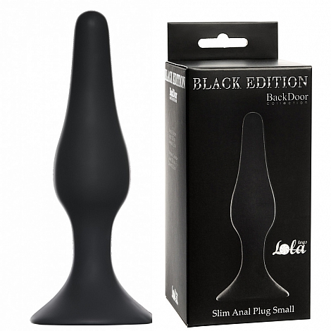 Анальная пробка Slim Anal Plug Small Black, 10,5 см