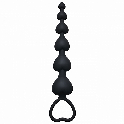 Анальная цепочка Heart's Beads Black