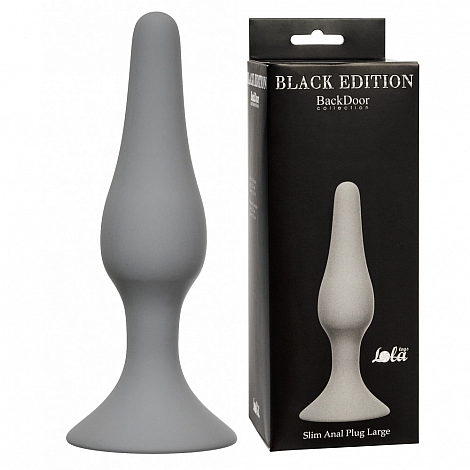 Анальная пробка Slim Anal Plug Large Grey