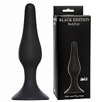 Анальная пробка Slim Anal Plug Large Black, 12,5 см