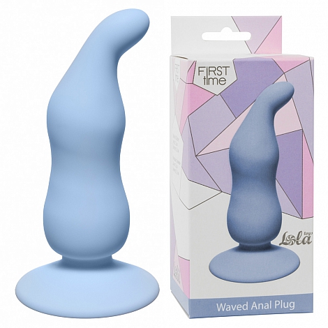 Анальная пробка Waved Anal Plug Blue