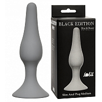 Анальная пробка Slim Anal Plug Medium Grey