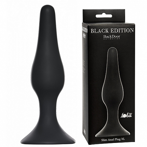 Анальная пробка Slim Anal Plug XL Black