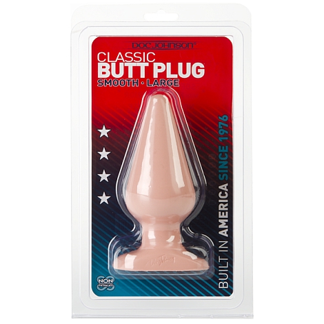 Большая втулка Butt Plugs Smooth Classic Large White