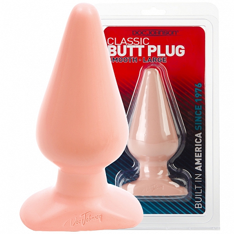 Большая втулка Butt Plugs Smooth Classic Large White