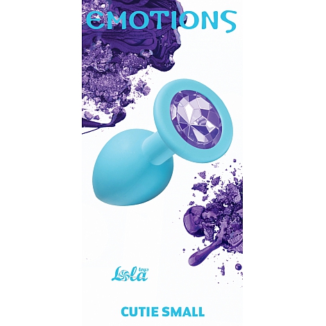 Анальная пробка Emotions Cutie Small Turquoise light purple