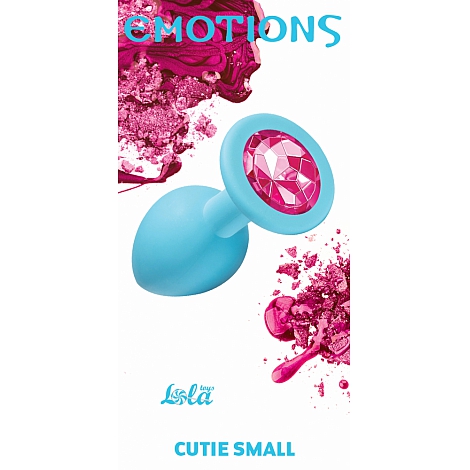 Анальная пробка Emotions Cutie Small Turquoise pink