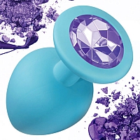 Анальная пробка Emotions Cutie Large Turquoise light purple