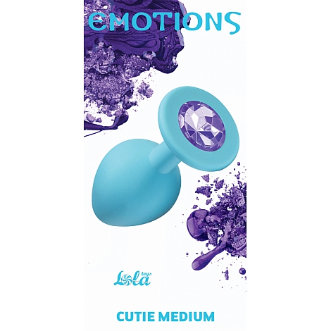 Анальная пробка Emotions Cutie Medium Turquoise light purple