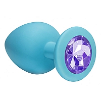 Анальная пробка Emotions Cutie Large Turquoise light purple