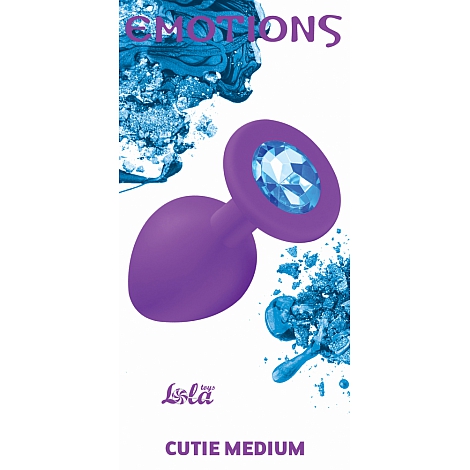 Анальная пробка Emotions Cutie Medium Purple light blue