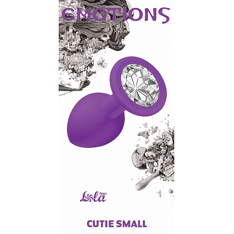 Анальная пробка Emotions Cutie Small Purple clear