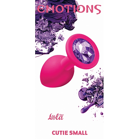 Анальная пробка Emotions Cutie Small Pink dark purple