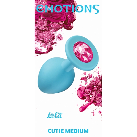 Анальная пробка Emotions Cutie Medium Turquoise pink