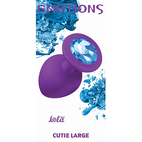 Анальная пробка Emotions Cutie Large Purple light blue