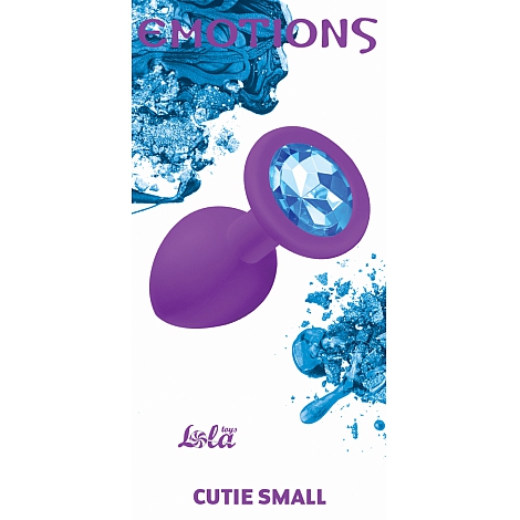 Анальная пробка Emotions Cutie Small Purple light blue