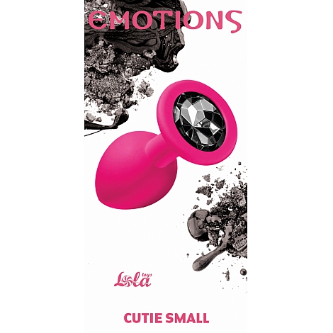 Анальная пробка Emotions Cutie Small Pink black