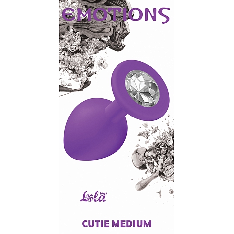 Анальная пробка Emotions Cutie Medium Purple clear