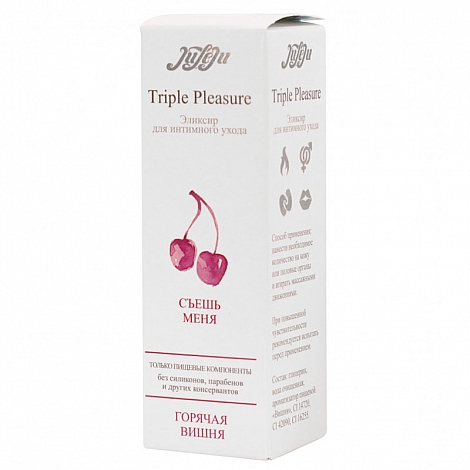 Эликсир для интимного ухода Juleju Triple Pleasure Горячая вишня, 130 мл