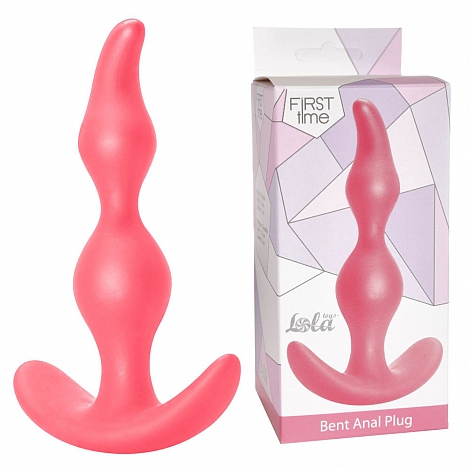 Анальная пробка Bent Anal Plug Pink