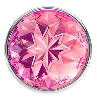 Анальная пробка Diamond Pink Sparkle Small