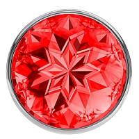 Анальная пробка Diamond Red Sparkle Small