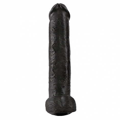 Большой фаллоимитатор King Cock 15" Cock with Balls Black