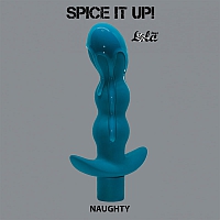 Анальная пробка с вибрацией Spice it up Naughty Aquamarine