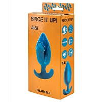 Анальная пробка Spice it up Insatiable Aquamarine