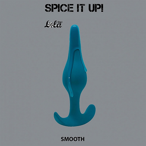 Анальная пробка Spice it up Smooth Aquamarine, 12,5 см