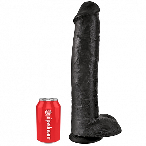 Большой фаллоимитатор King Cock 15" Cock with Balls Black