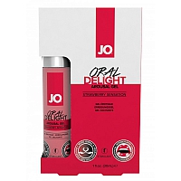 Гель для горлового минета клубника JO Oral Delight Strawberry Sensation, 30 мл