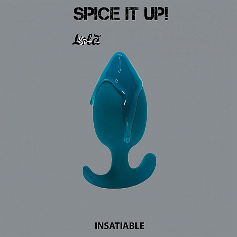 Анальная пробка Spice it up Insatiable Aquamarine