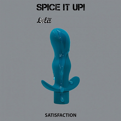 Анальная пробка с вибрацией Spice it up Satisfaction Aquamarine