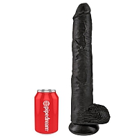 Большой фаллоимитатор на присоске King Cock 14" Cock with Balls