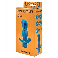 Анальная пробка с вибрацией Spice it up Satisfaction Aquamarine