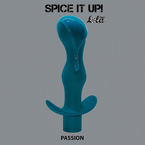 Анальная пробка с вибрацией Spice it up Passion Aquamarine